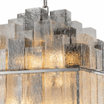 Cubist 42 Inch Glass Chandelier