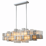 Cubist 48 Inch Linear Glass Chandelier