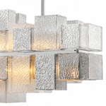 Cubist 48 Inch Linear Glass Chandelier
