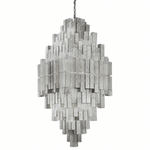 Cubist 96 Inch Glass Chandelier