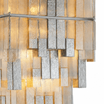 Cubist 96 Inch Glass Chandelier