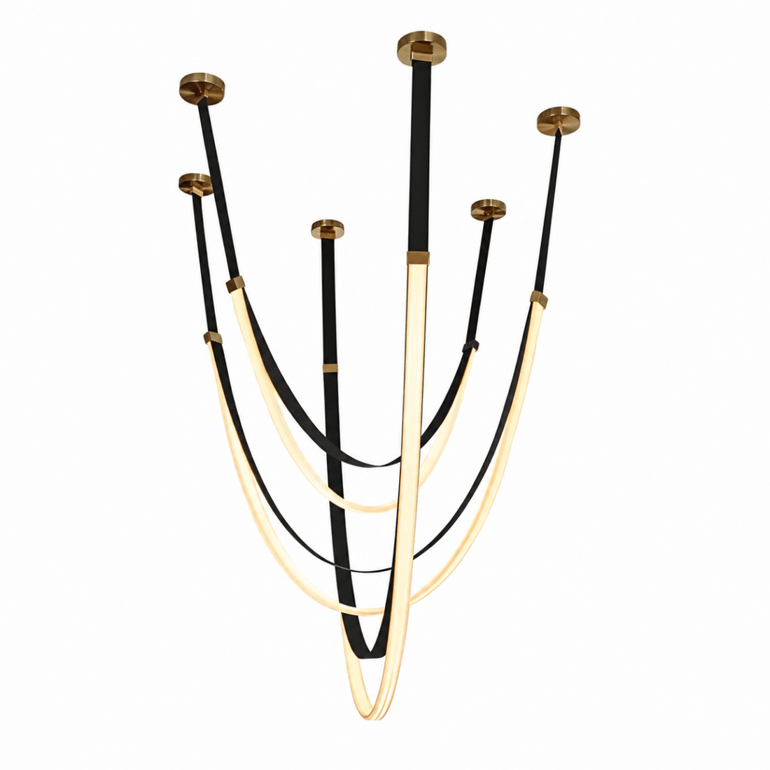 Elantra Black LED Chandelier