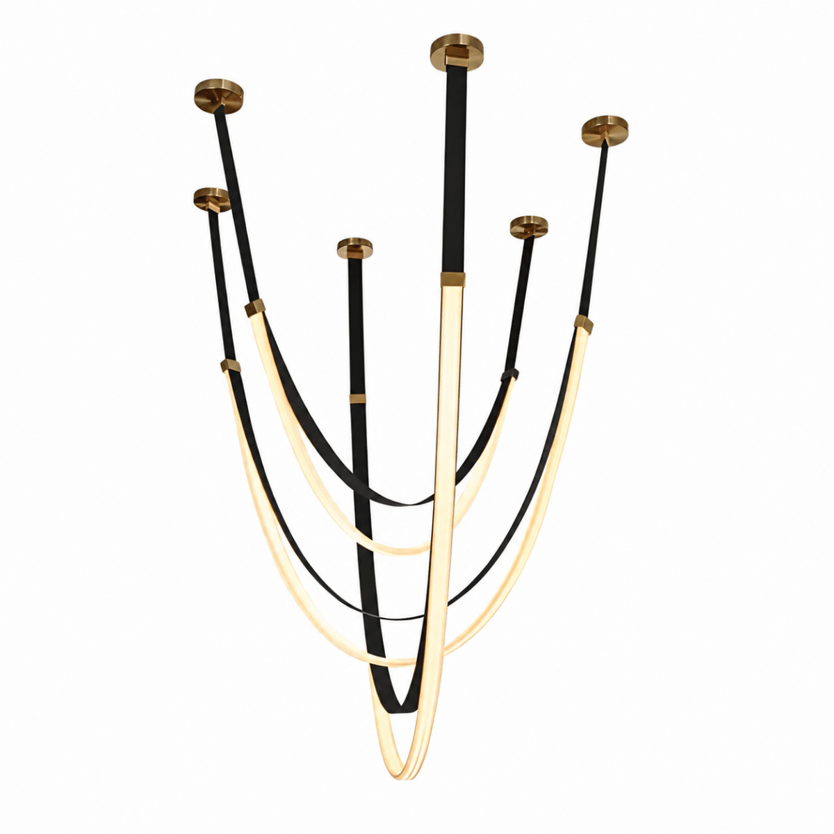 Elantra Black LED Chandelier