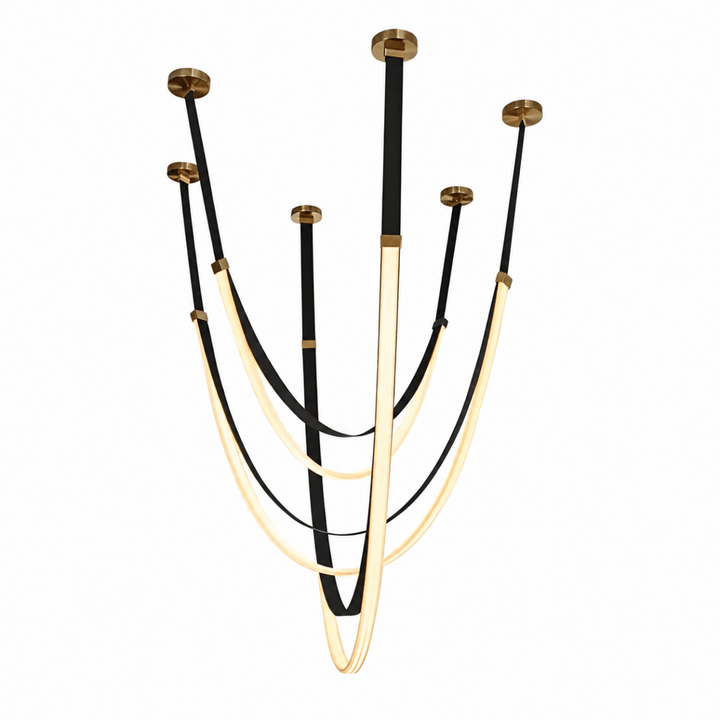 Elantra Black LED Chandelier