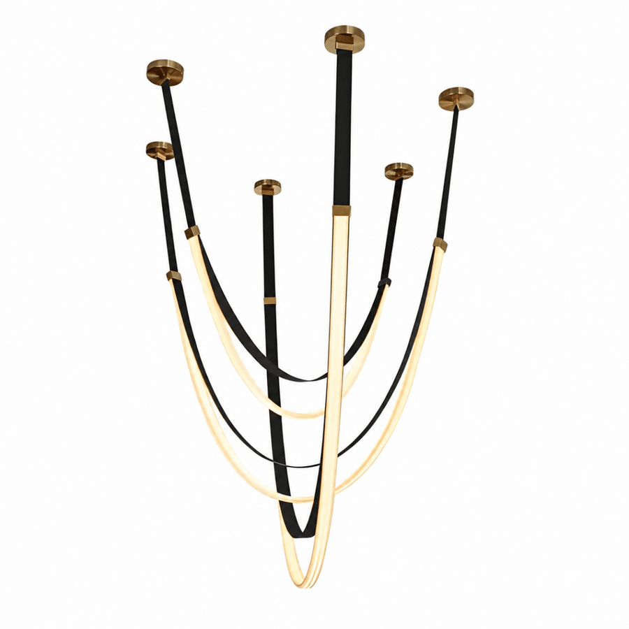 Elantra Black LED Chandelier
