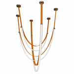 Elantra Saddle Brown LED Chandelier