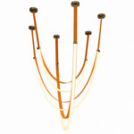 Elantra Saddle Brown LED Chandelier