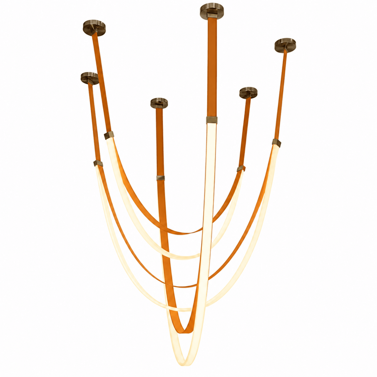 Elantra Saddle Brown LED Chandelier
