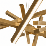 Erratic Forms Sputnik Linear LED Chandelier