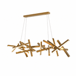 Erratic Forms Sputnik Linear LED Chandelier