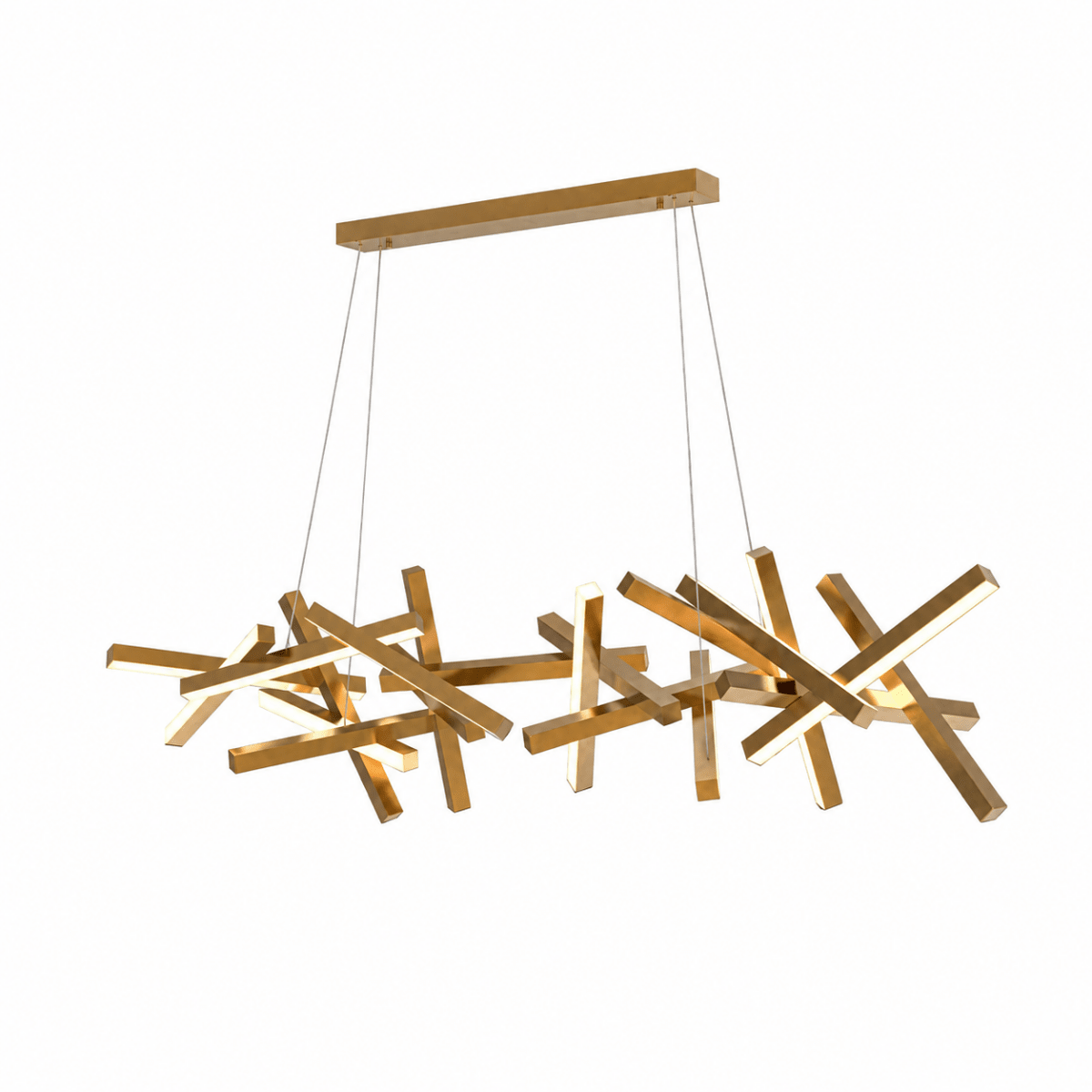 Erratic Forms Sputnik Linear LED Chandelier