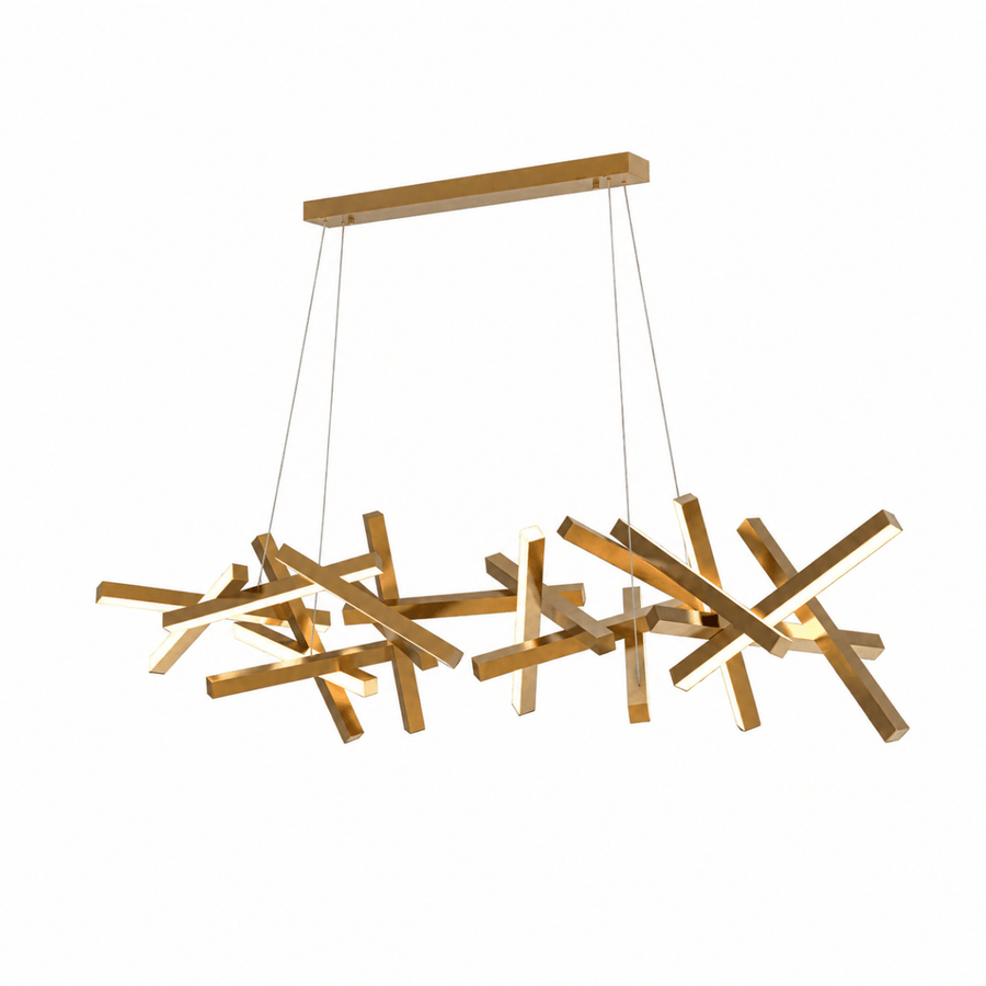 Erratic Forms Sputnik Linear LED Chandelier