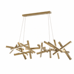 Erratic Forms Sputnik Linear LED Chandelier