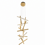 Erratic Forms Sputnik Vertical LED Chandelier