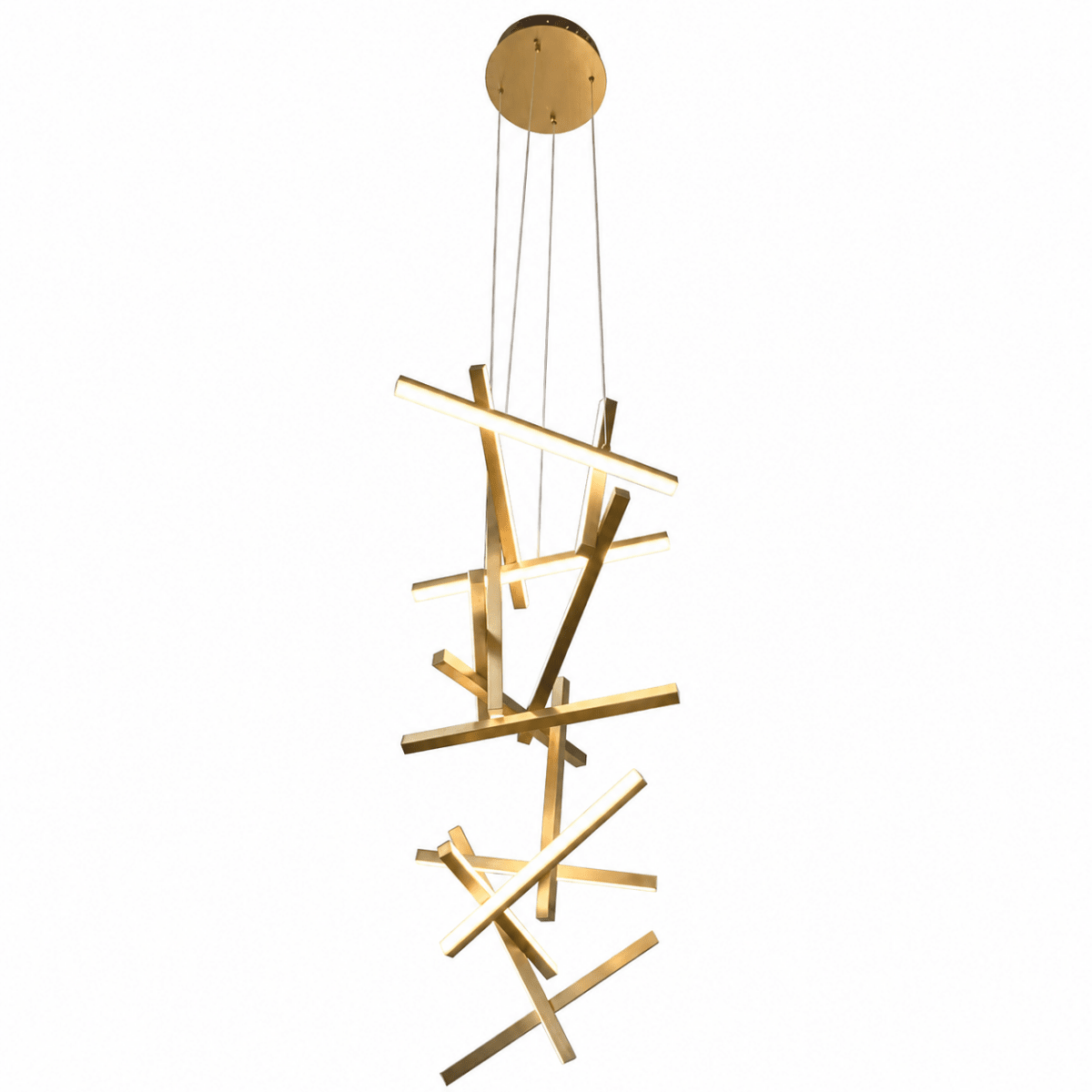 Erratic Forms Sputnik Vertical LED Chandelier