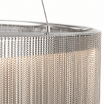 Fringe Noir 31" Tassel LED Round Chandelier