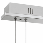 Fringe Noir Tassel Chrome Linear LED Chandelier