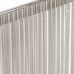 Fringe Noir Tassel Chrome Linear LED Chandelier