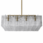 Glacier Ice 36" Lattice Square Chandelier