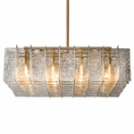 Glacier Ice 36" Lattice Square Chandelier