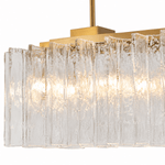Glacier Ice 48" Lattice Linear Chandelier