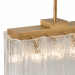 Glacier Ice 48" Lattice Linear Chandelier