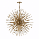 Golden Spire 47" Starburst Round Chandelier