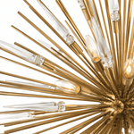 Golden Spire 47" Starburst Round Chandelier