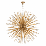 Golden Spire 47" Starburst Round Chandelier