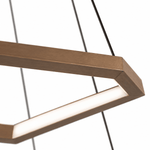 Helix Halo Tiered Hexagon LED Chandelier