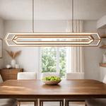 Hexa Verge Hexagon Linear LED Chandelier