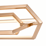 Hexa Verge Hexagon Linear LED Chandelier