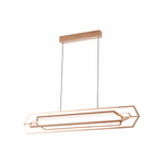 Hexa Verge Hexagon Linear LED Chandelier
