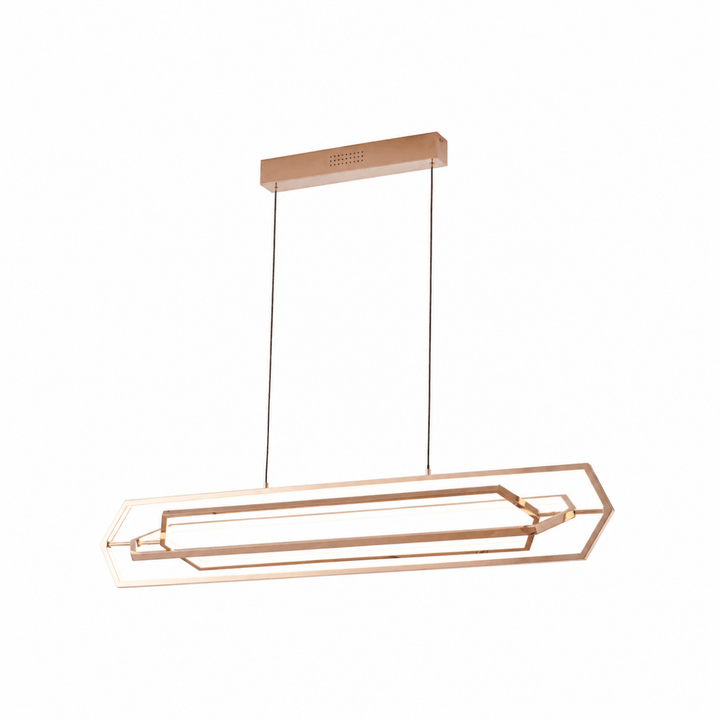 Hexa Verge Hexagon Linear LED Chandelier