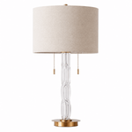 Loop 28 Inch Glass Table Lamp