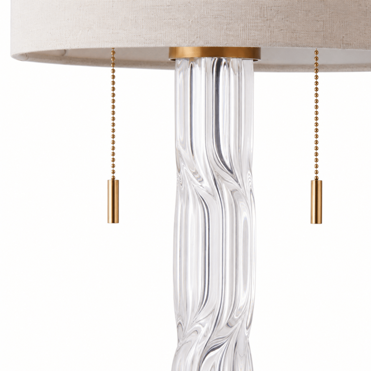 Loop 28 Inch Glass Table Lamp