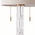 Loop 28 Inch Glass Table Lamp