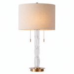 Loop 28 Inch Glass Table Lamp