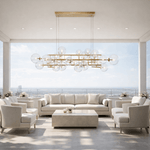 Lucent 71 Inch Linear Globe Chandelier