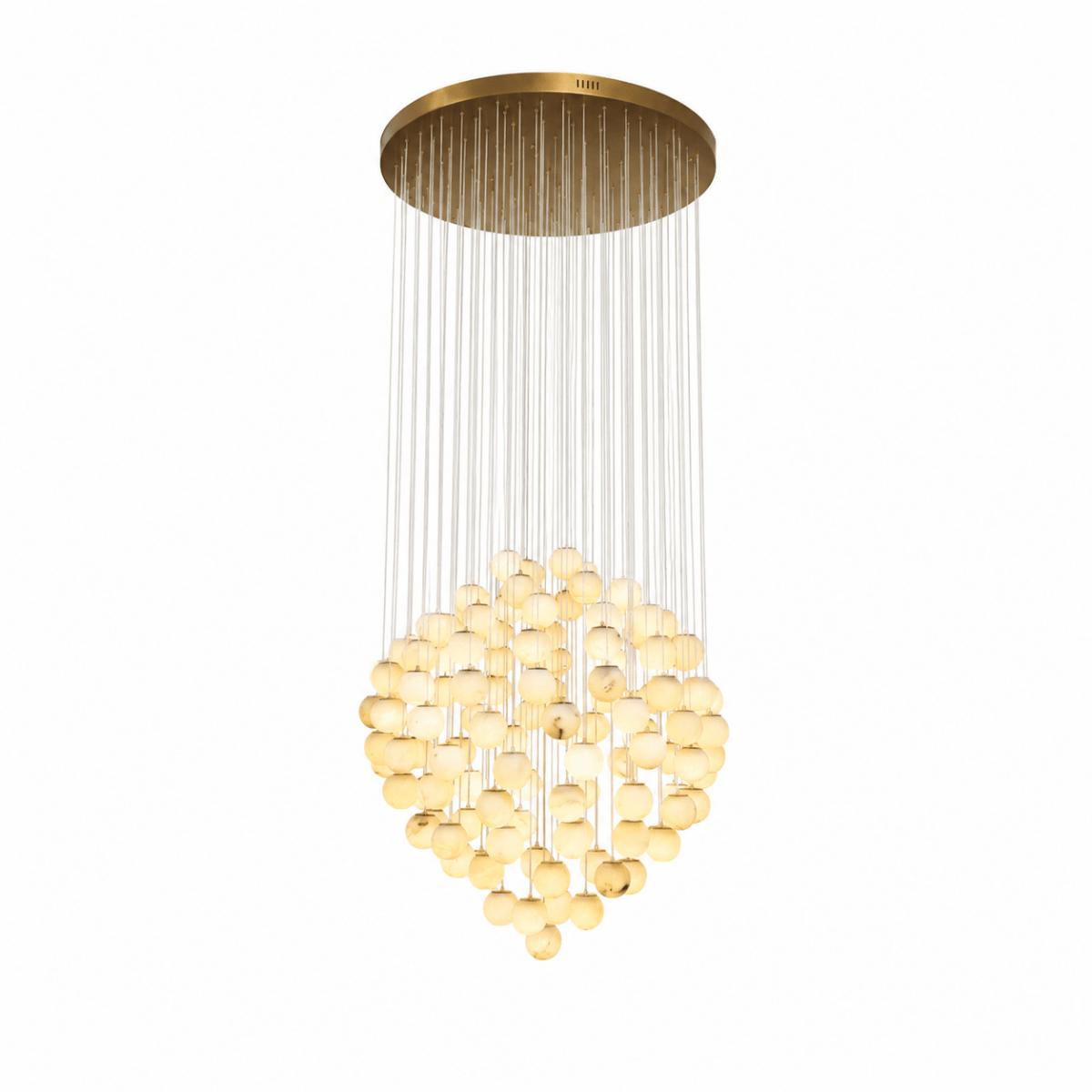 Lunaris Cluster 125 - Globe Staircase Grand Chandelier