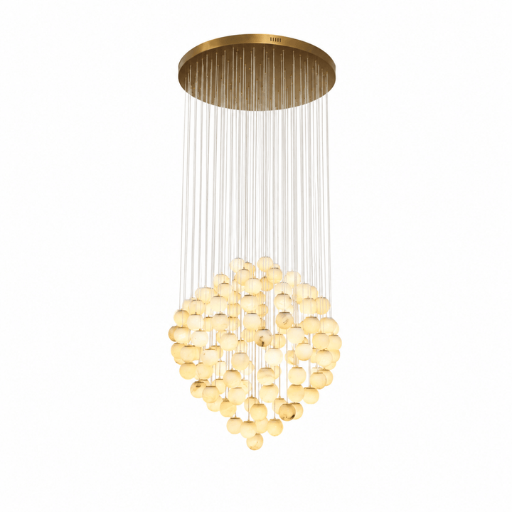 Lunaris Cluster 125 - Globe Staircase Grand Chandelier