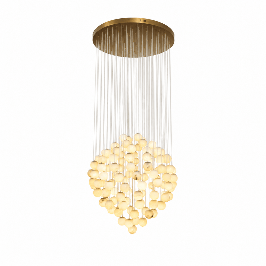 Lunaris Cluster 125-Globe Staircase Grand Chandelier