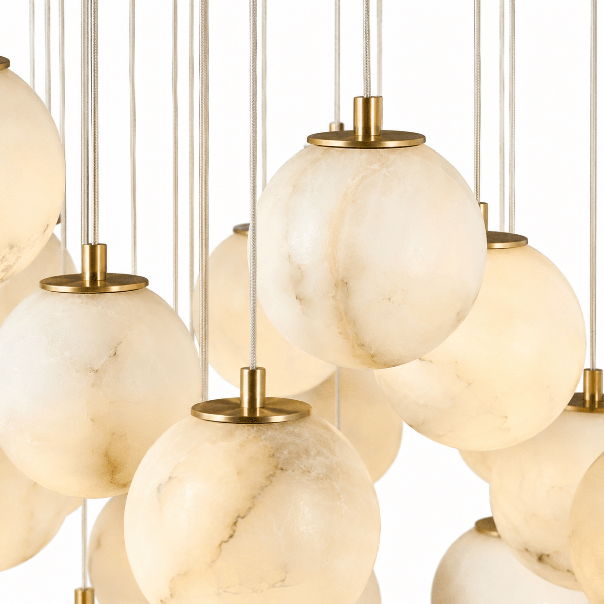 Lunaris Cluster 125-Globe Staircase Grand Chandelier