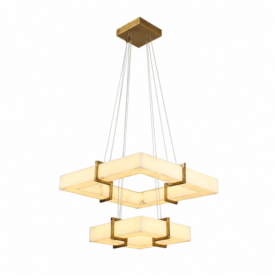 Lunexa Frame 2 - Tier Parallel LED Chandelier