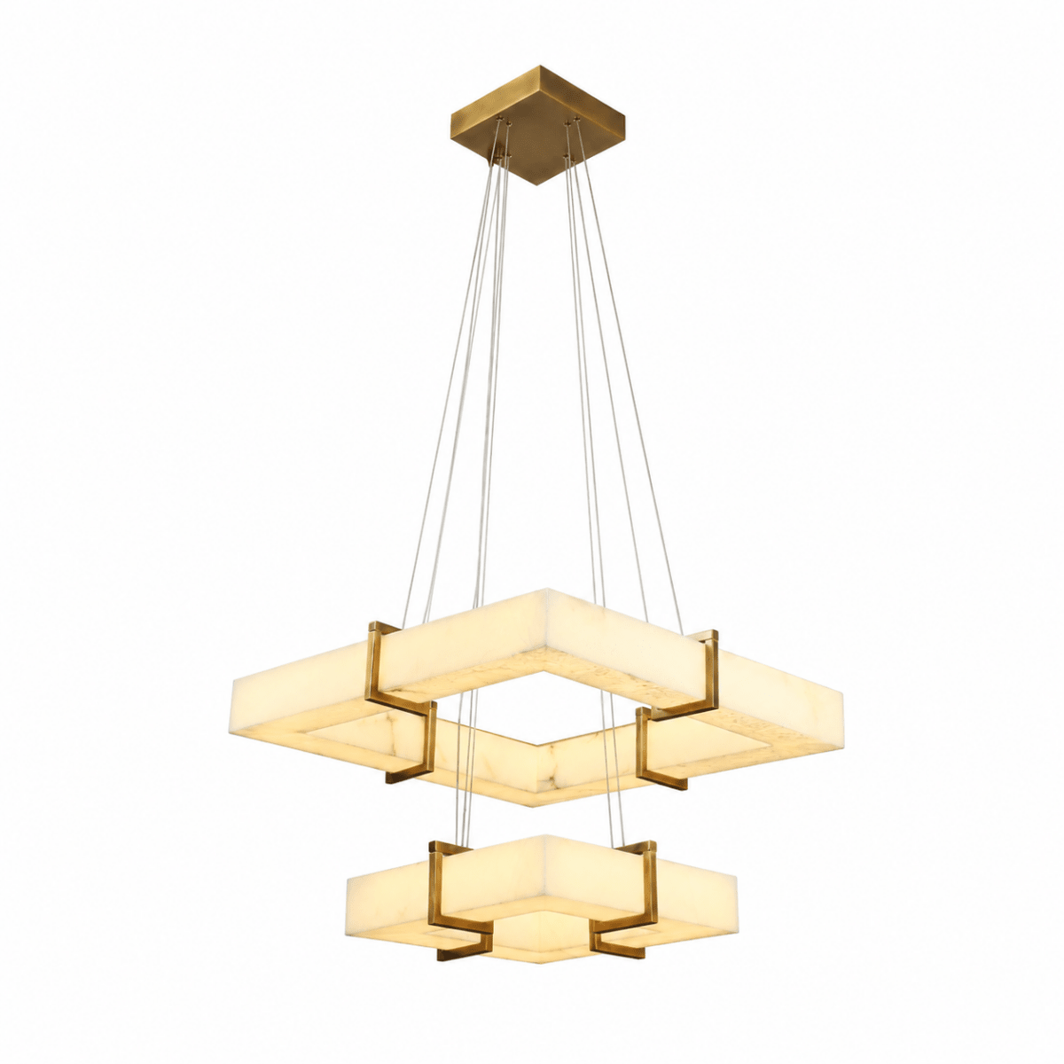 Lunexa Frame 2 - Tier Parallel LED Chandelier