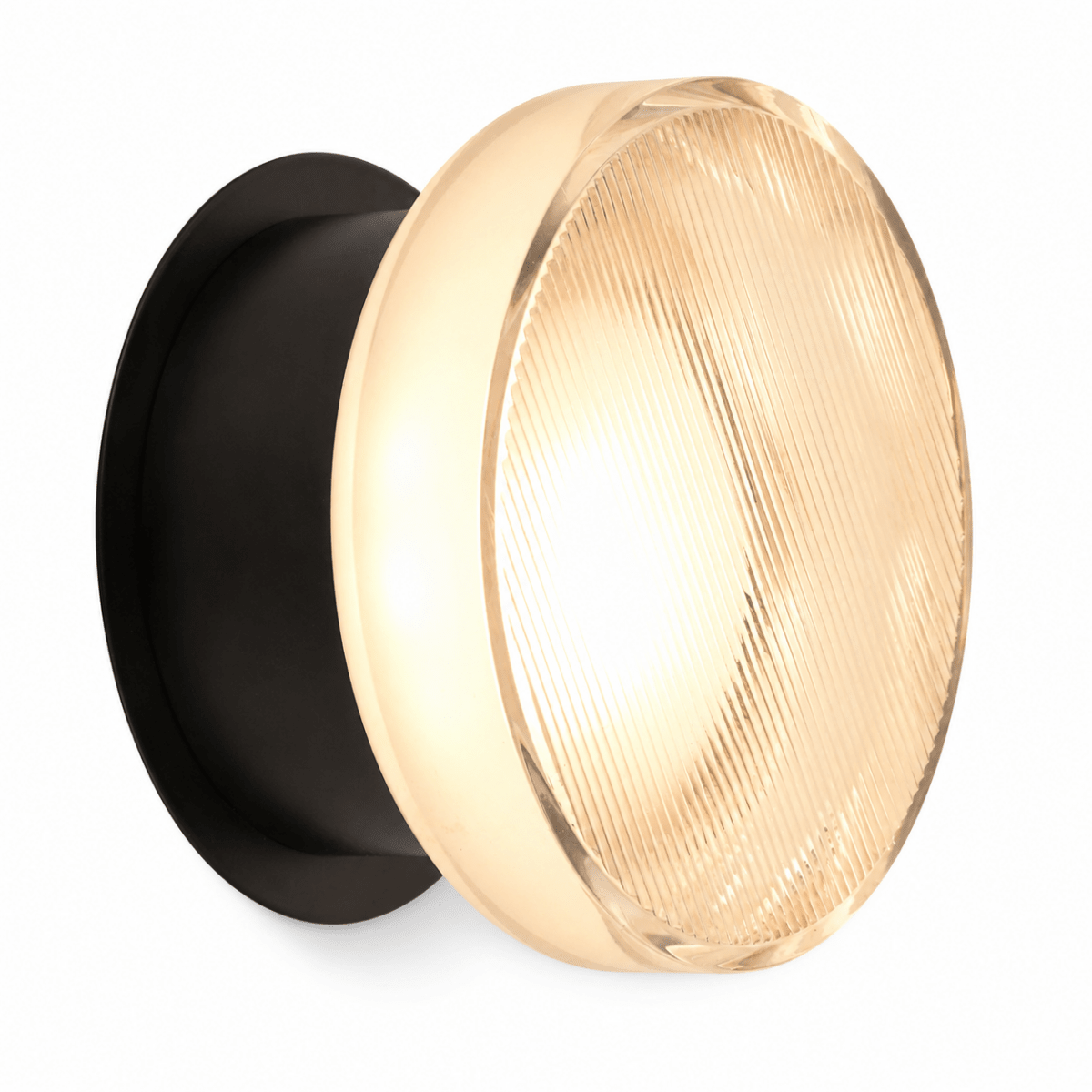Lunox Black Glass LED Wall Sconce