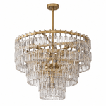 Lustra Link 36" Tiered Round Chandelier