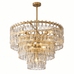 Lustra Link 36" Tiered Round Chandelier