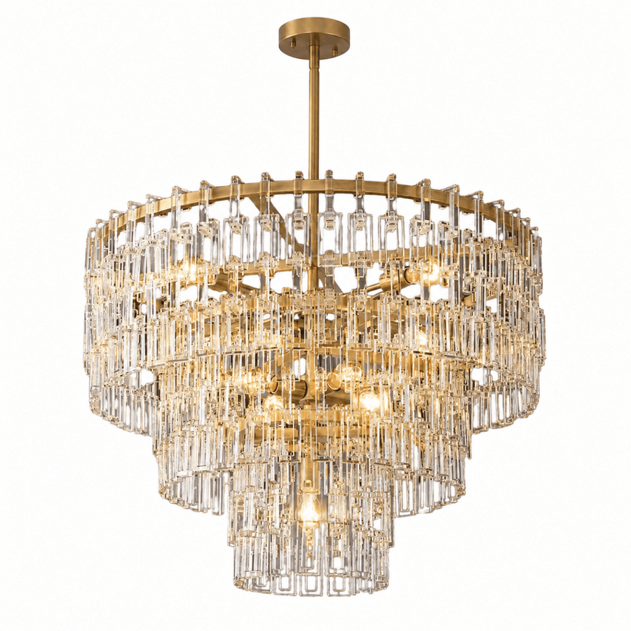 Lustra Link 36" Tiered Round Chandelier