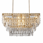 Lustra Link 48" Tiered Rectangular Chandelier